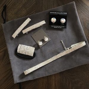 Prom, Dance, Cheer, crystal & rhinestone jewelry/accessories Exc Like new cond.